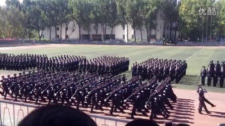 2016中国刑警学院开学典礼女生方阵