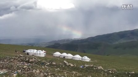 内蒙古大草原  彩虹下的蒙古包 2016年8月