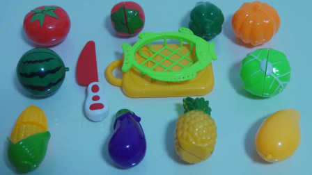 【水果切切看】切割玩具 玩具草莓蛋糕 水果切切看 水果玩具 水果忍者 玩具水果王国 玩具蔬菜 婴儿玩具