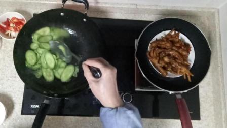 火腿肠炒黄瓜的做法视频 中国美食家常菜的做法视频