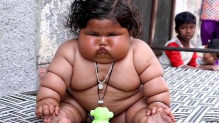 印度最胖女婴, 父母担心被吃穷, 网友: 米其林轮胎人!