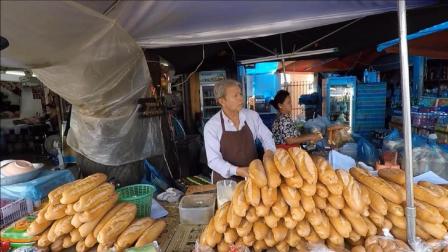 早起逛老挝首都万象的当地人菜市场