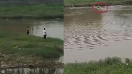 广东河源一小学生意外溺水 两男子成功将其救起