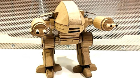 玩具模型系列, 用普通纸板制作机器人模型的方法, 创意十足!