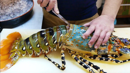 国家一级厨师的刀功有多厉害, 一只大龙虾就能体现, 你见过吗?