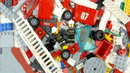 汽车零件拼装消防车洒水车汽车玩具