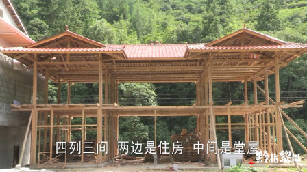 贵州大山里的房子，农村老木匠自建3层木房，你觉得花20万值吗？