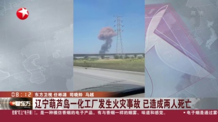 视频|辽宁葫芦岛一化工厂发生火灾事故 已造成两人死亡