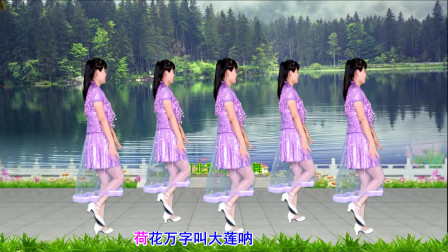 民歌小曲广场舞《探清水河》讲述北京爱情故事，轻快有趣，歌美舞美
