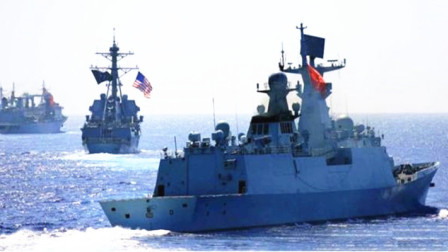 中美军舰南海对峙，中国人的警告不知美国人听懂了没有