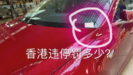 香港车多地少，违章停车罚款多少？来看被贴的车