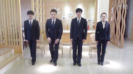 青岛酒店管理学院13级酒管专业五个男银的礼仪操