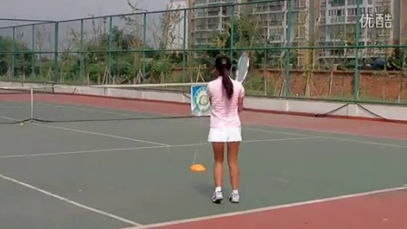 单人训练网球拍教学视频