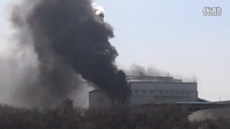吉林市七家子垃圾电厂着火了