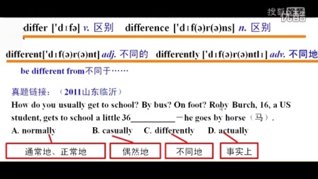 上海优宝教育中考英语 常考词汇 由开头 第9讲 