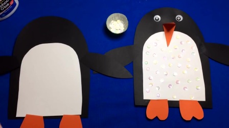 幼儿园手工之卡纸企鹅视频：六一，陪孩子做一只呆萌可爱的小企鹅