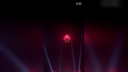 北京黑夜下的霓虹光美景