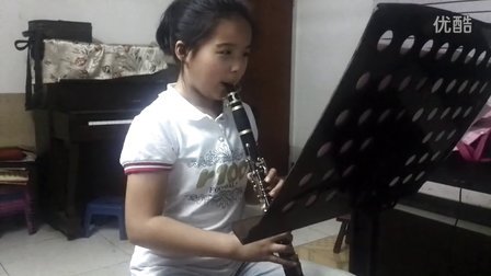 11岁小朋友单簧管演奏 匈牙利舞曲5号单簧管1版