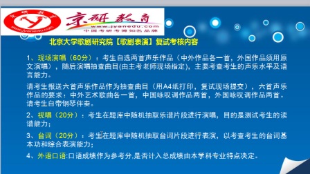 2018年北京大学歌剧研究院歌剧表演考研复试真题、考研复试分数线、经验分享、录取原则、复试参考书